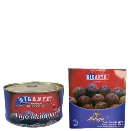 Doces Gigante - Kit Figo Malaga 500g/ Figo Malaga 360g - Não Informado - Mercearia