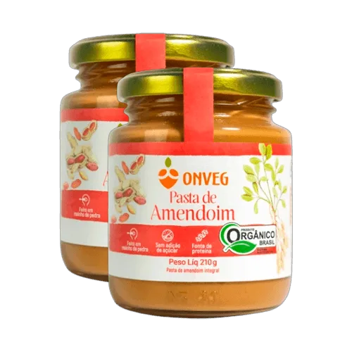 Kit 2x: Pasta De Amendoim Orgânica Onveg 210g - Não Informado - Frios E Laticinios