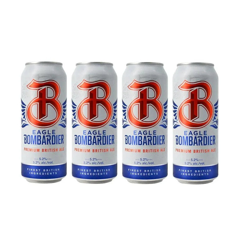 Kit 4 Cervejas Eagle Bombardier Lt 500 Ml - Não Informado - Bebidas