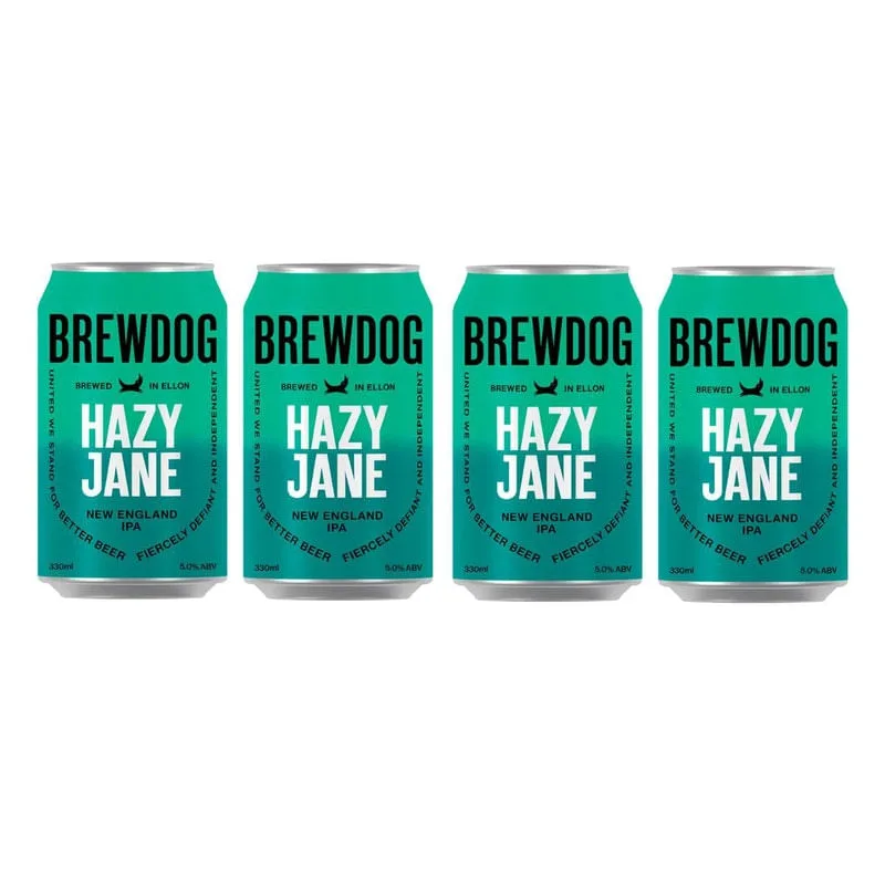 Kit 4 Cervejas Brewdog Hazy Jane Lata 330ml - Não Informado - Bebidas