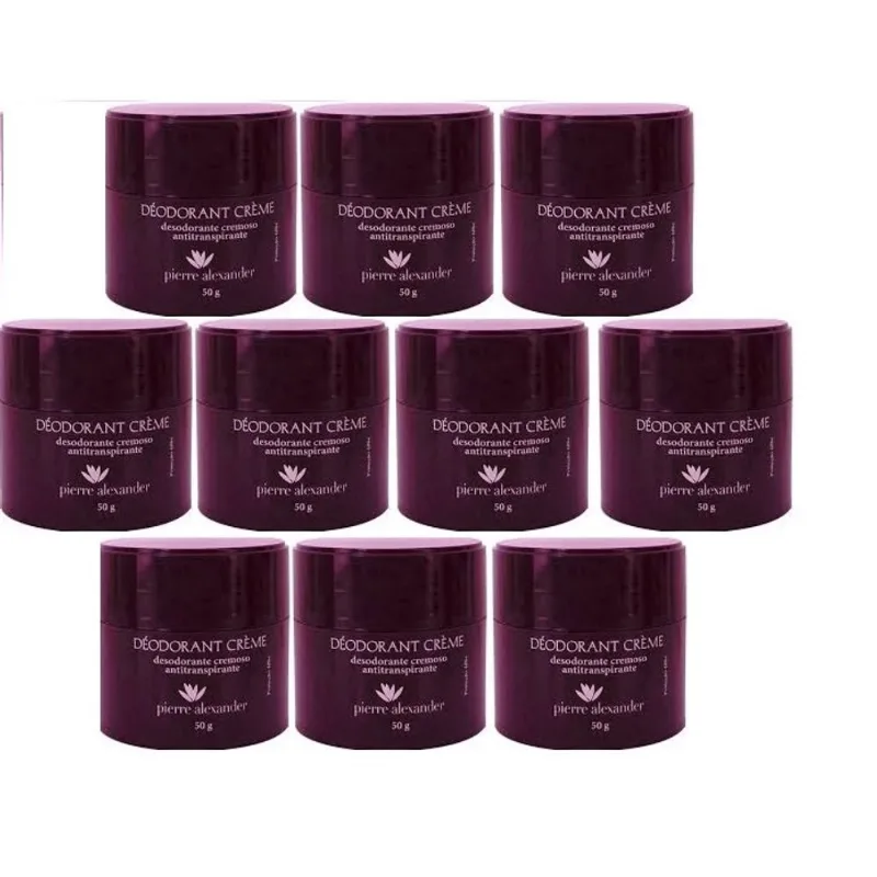 Kit 10 Desodorantes Pierre Alexander Creme 50g