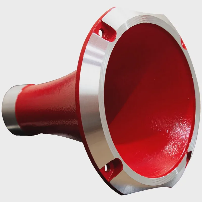 Corneta Boca Cone Rosca Alumínio Jarrão Caneca Vermelho