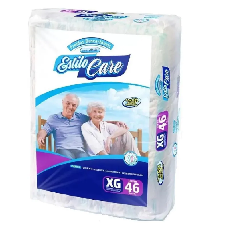 Fralda Geriátrica Estilo Care Xg Com 46 Unidades