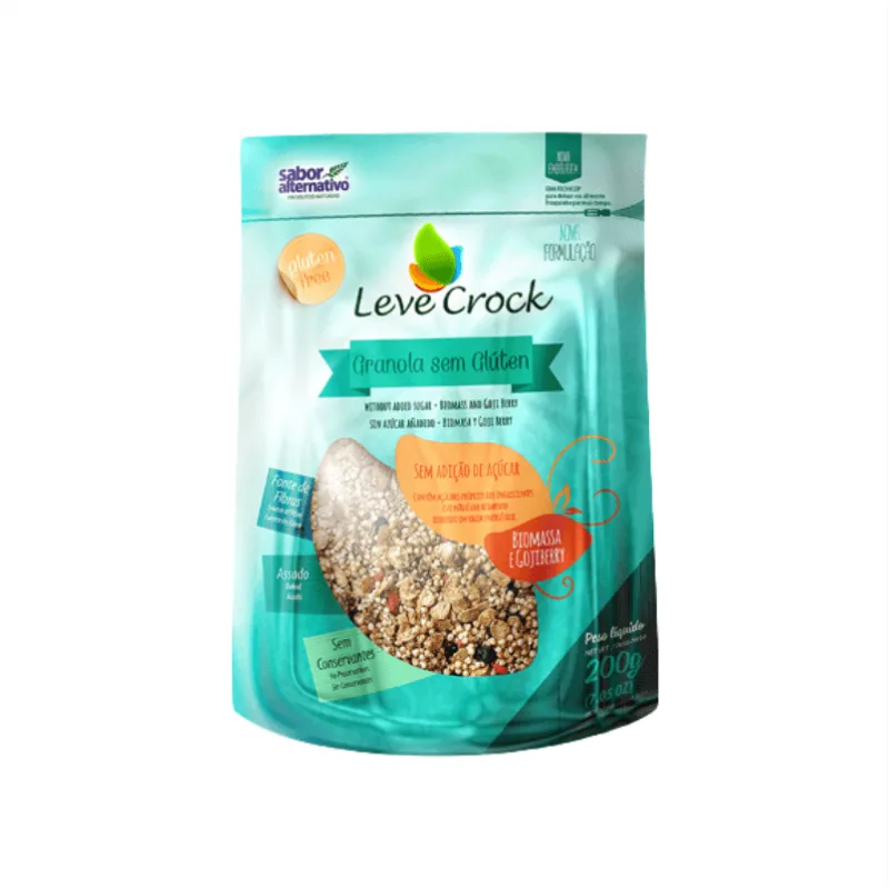 Kit 2x: Granola Biomassa/goji Berry 0 Açúcar Leve Crock 200g - Não Informado