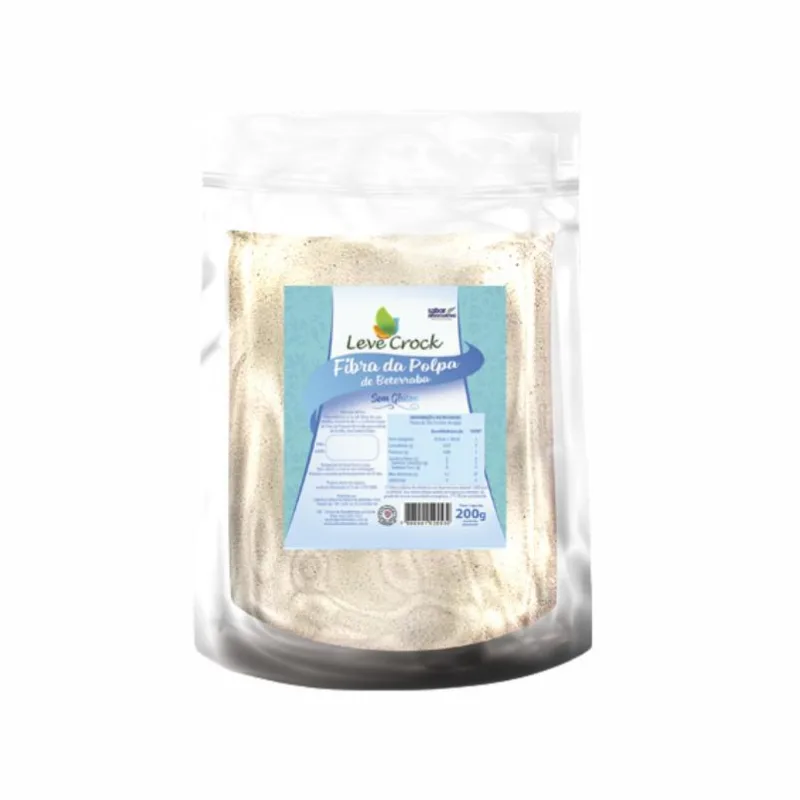 Kit 2x: Fibra Polpa De Beterraba Sem Glúten Leve Crock 200g - Não Informado - Mercearia
