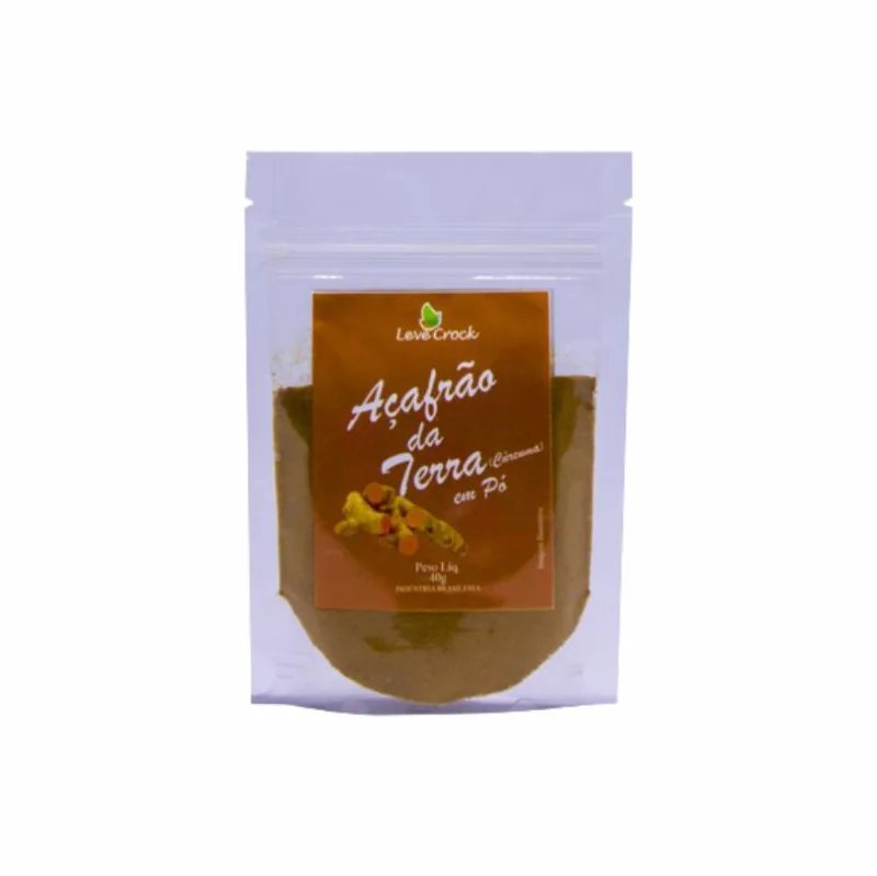 Kit 2x: Cúrcuma (Açafrão Da Terra) Em Pó Leve Crock 60g - Não Informado