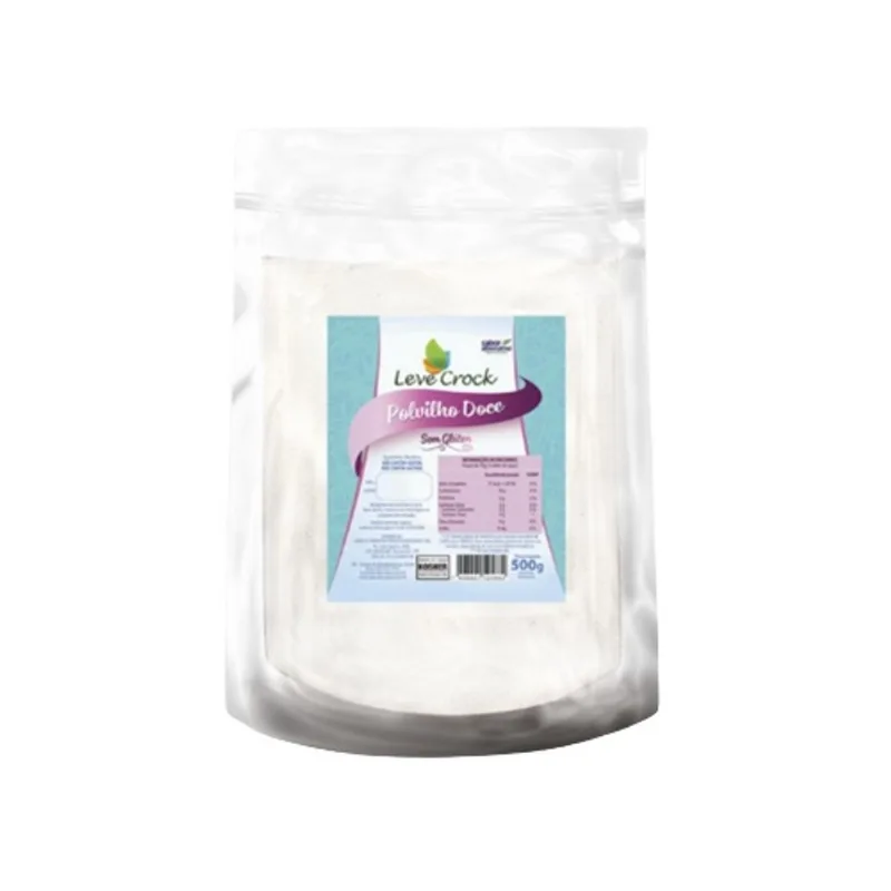 Kit 2X: Polvilho Doce Sem Glúten Leve Crock 500g