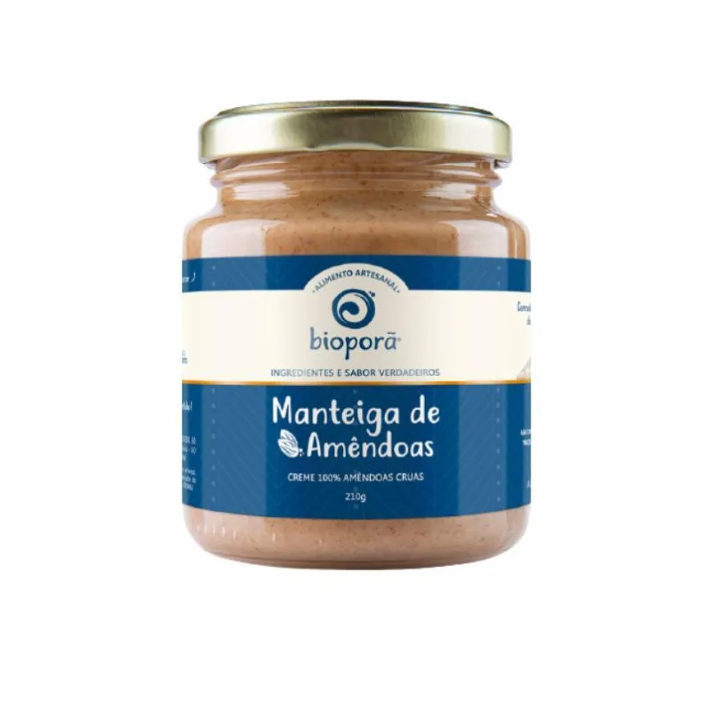 Kit 2x: Manteiga De Amêndoas Vegana Bioporã 210g - Não Informado - Bebidas
