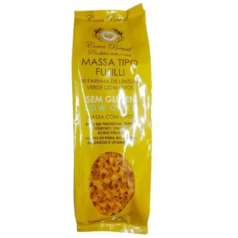 Kit 2X: Fusilli Lentilha Vermelha Sem Glúten Ceres 200g