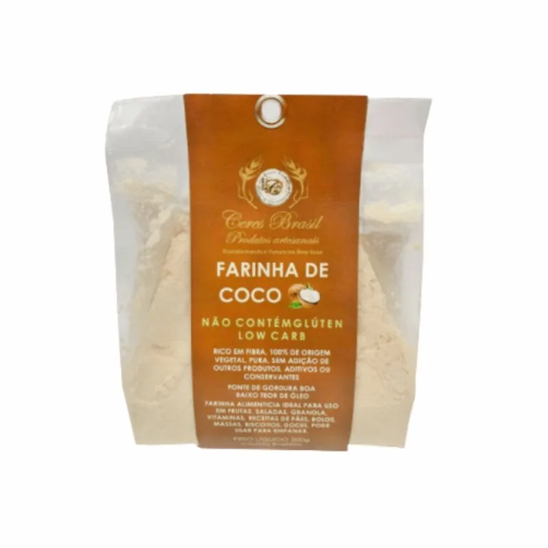Kit 2X: Farinha de Coco Sem Glúten Ceres 200g