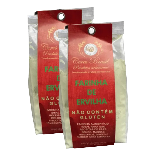 Kit 2x: Farinha De Ervilha Sem Glúten Ceres 300g - Não Informado