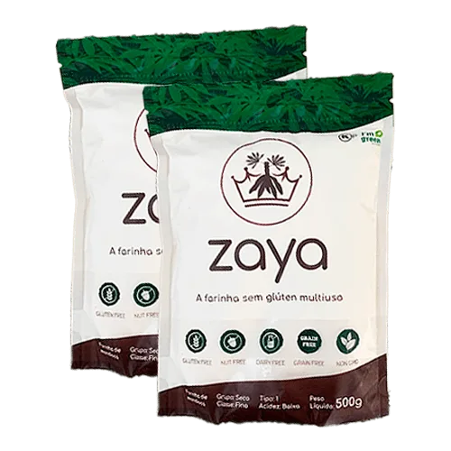 Kit 2x: Farinha Zaya Integral E Sem Glúten 500g - Não Informado