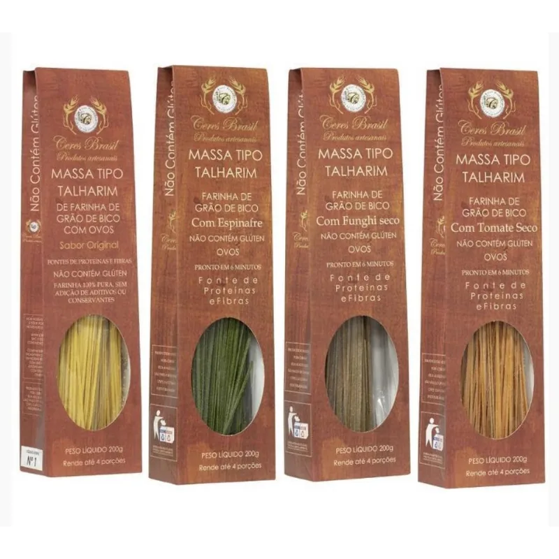 Kit 3 Massas De Grão De Bico Ceres Brasil