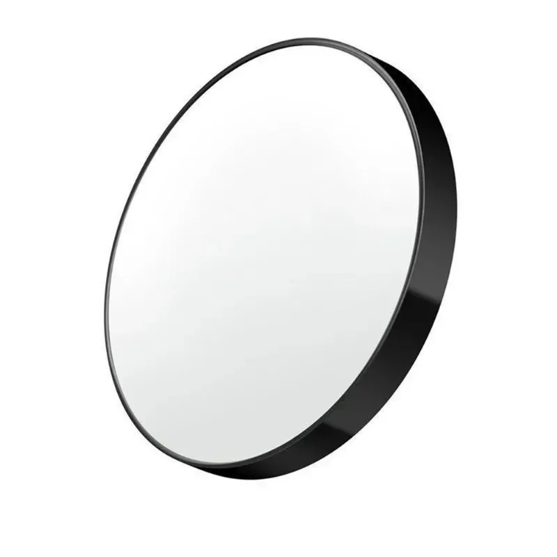 Espelho Redondo Preto 9Cm - Ampliação 10X Com Ventosas