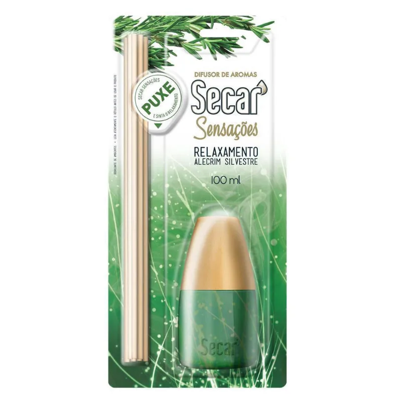 Difusor De Aromas Secar Sensações 6X100Ml Alecrim Silvestre
