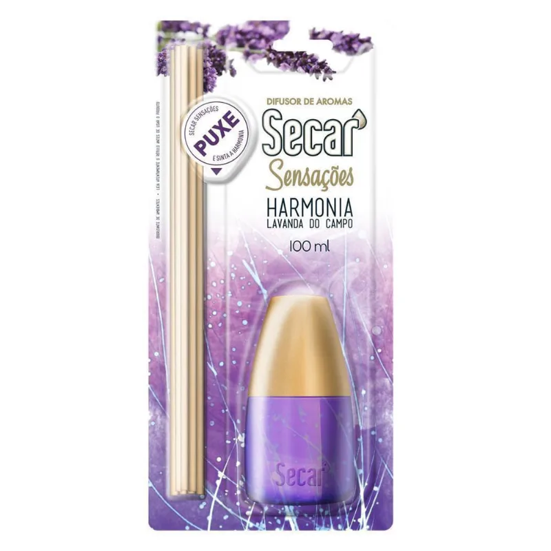 Difusor De Aromas Secar Sensações 3X100Ml Lavanda Do Campo