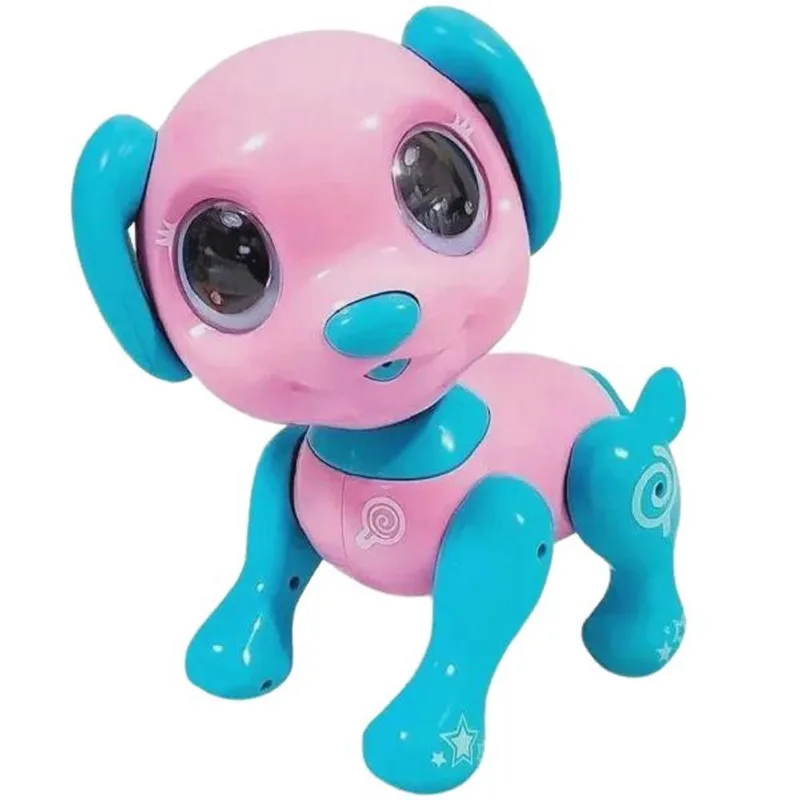 Robo Smart Pet Cachorrinho Pirulito Rosa Com Azul 43130