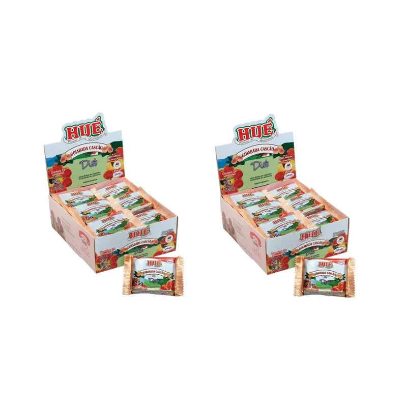 Combo 2 displays Doce Diet Goiabada Cascão Diet Hué - Não Informado - Mercearia
