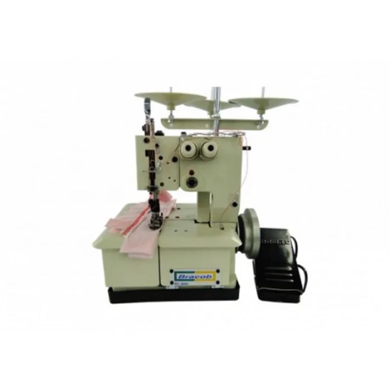Máquina de costura Galoneira portátil Bracob,2 agulhas 110v