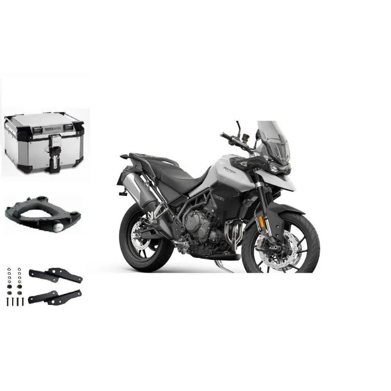 Kit Bau Givi Obkn42a Aluminio+suporte Givi Sr6415 P Tiger900