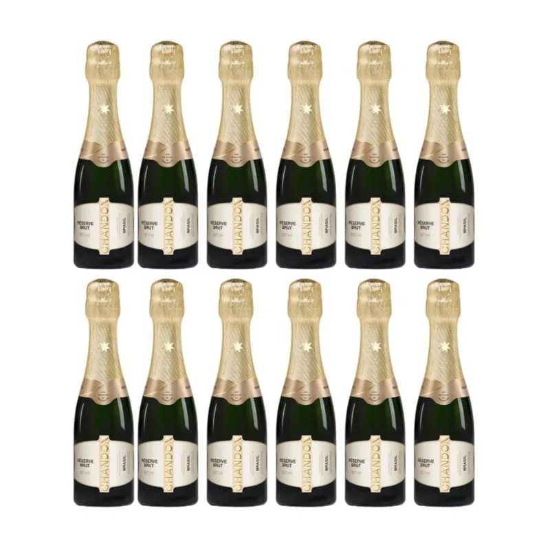 Espumante Baby Chandon Reserve Brut 187Ml Kit Com 12 Un