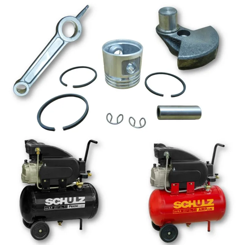 Kit Pistão 42 Mm Com Anel Biela Virabrequim Schulz Csi 8.5 Pratic Air E Air Plus