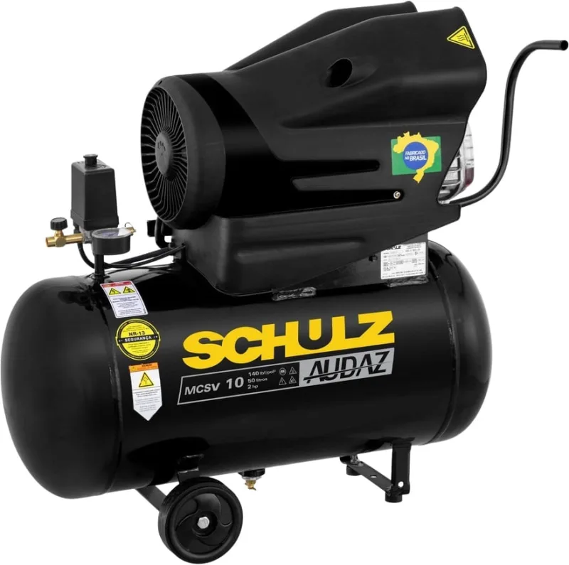 Compressor de ar CMSV10/50L 2cv 127V AUDAZ 915.0447-0 MTA SCHULZ - SCHULZ - Máquinas E Compressores