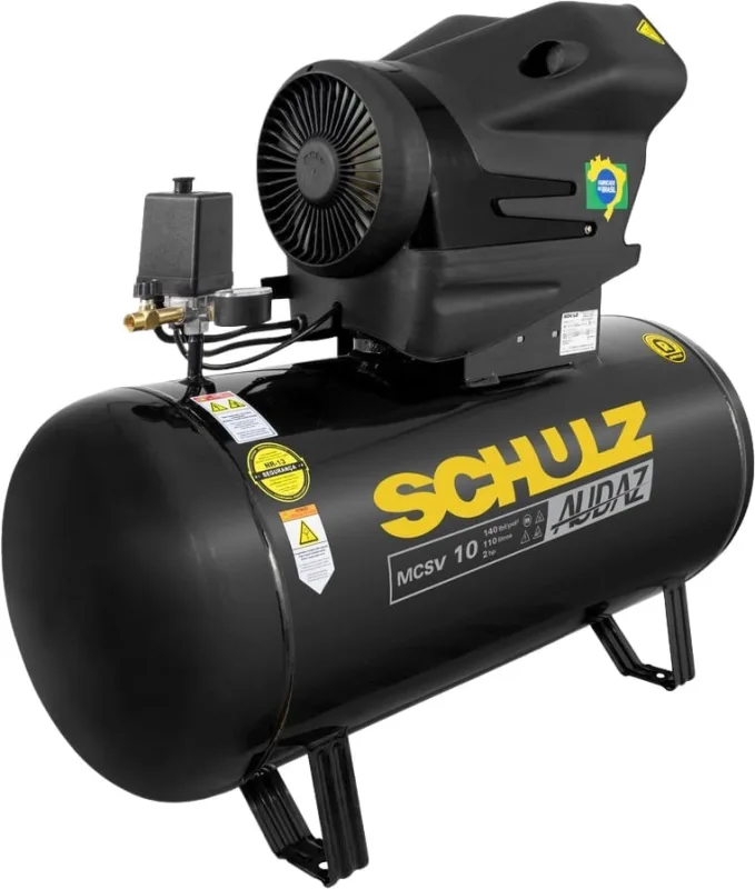 Compressor de ar CMSV 10/110L 2cv 127V AUDAZ 915.0453-0 MTA SCHULZ - SCHULZ