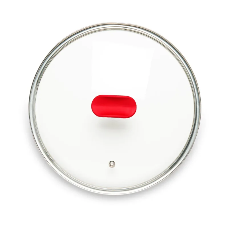 Tampa de Vidro Ichef Polishop - 20 Cm - Shark Series- Vermelha | Ichef