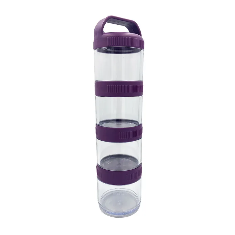 Estojo de Potes Multiuso Genis - 4 Peças | Roxo