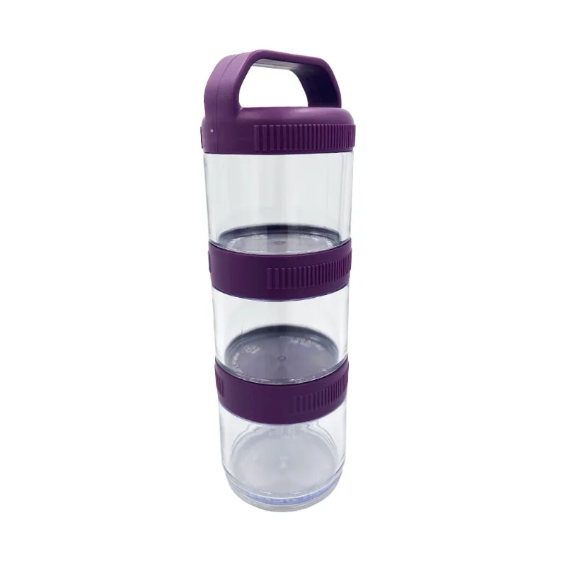 Estojo de Potes Multiuso Genis - 3 Peças | Roxo
