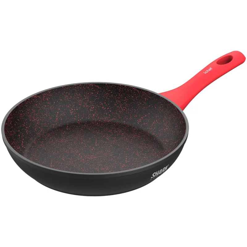 Panela Polishop Ichef Home Sauté Grand Shark Series Vermelha 24cm - Ichef - Utilidades Domesticas
