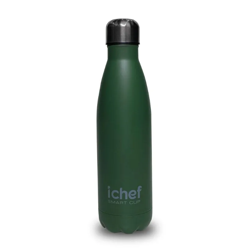 Garrafa Térmica Polishop Ichef Portátil Smart Cup 500 ml | Verde
