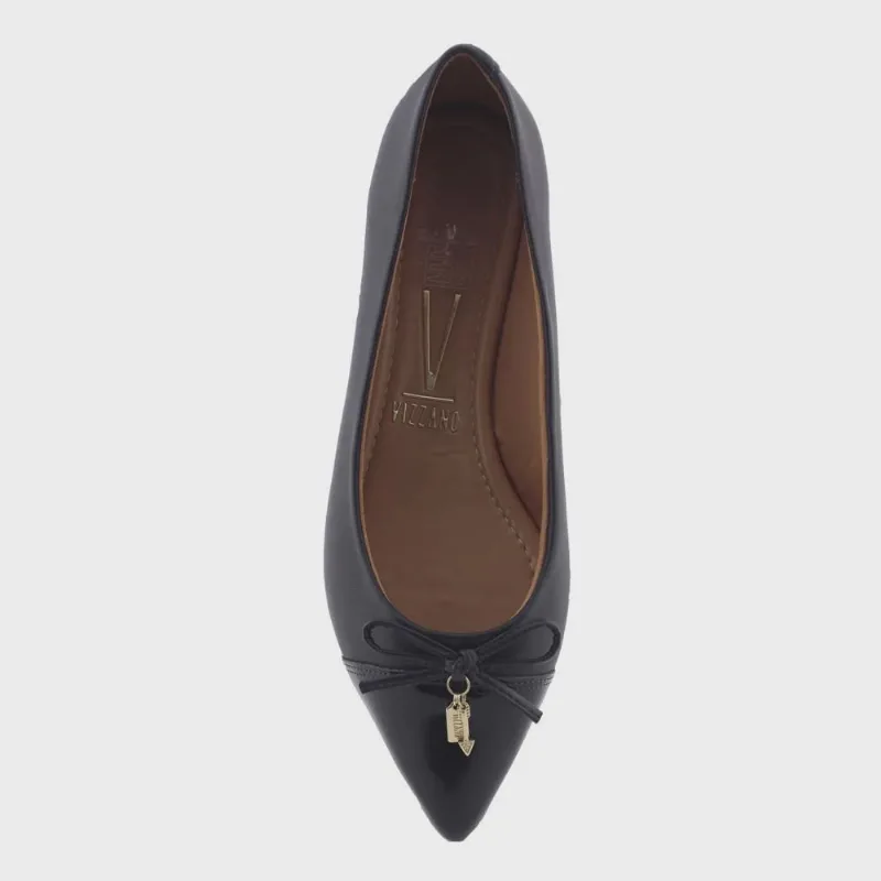 Sapatilha Feminina 1131-1110 bico verniz - Vizzano