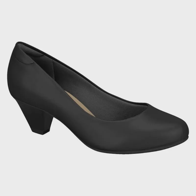 Sapato Social Feminino Ultraconforto Napa Preto Modare 7005.600