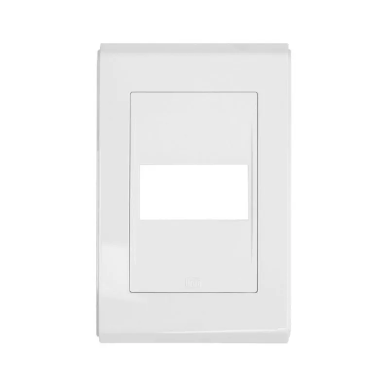 Placa 4x2 com 1 Posto sem Suporte Refinatto Weg Branco Alto Brilho Peça