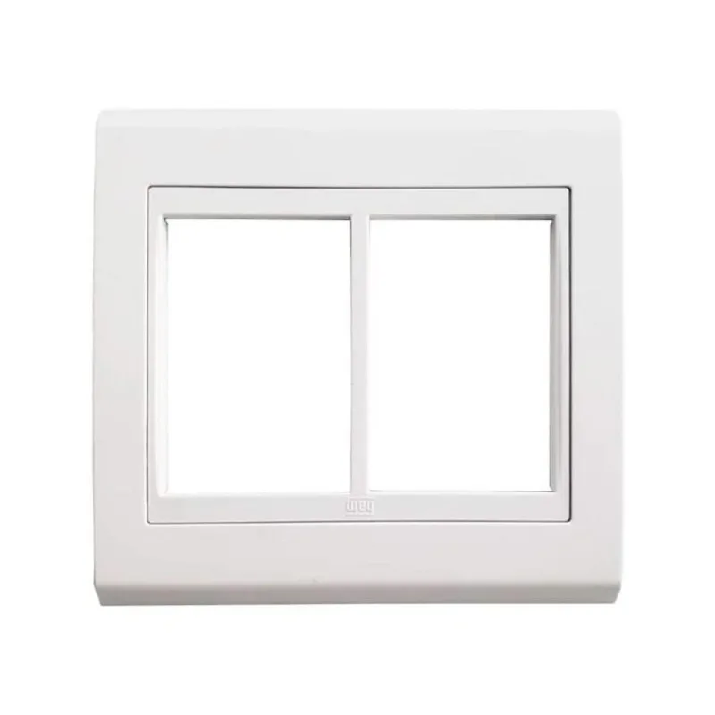 Placa 4x4 com 6 Postos sem Suporte Refinatto Weg Branco Acetinado Peça