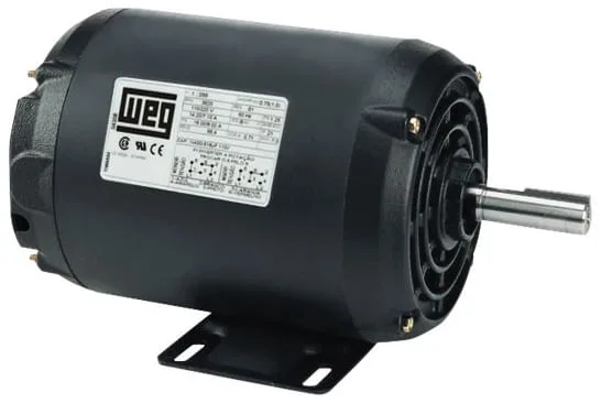 Motor elétrico aberto 0,25 cv 4 polos carcaça C56 monofásico 127 V~/220 V~ WEG - WEG - Máquinas E Compressores