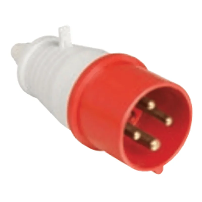 Plug industrial 4 polos 16A 6H 440V Vermelho PIWD-16P4H6E53 Weg