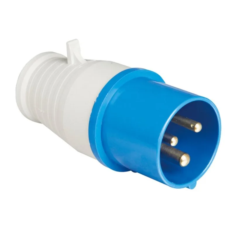 Plug industrial 3 polos 32A 9H 440V Azul 32P3H9E53 Weg