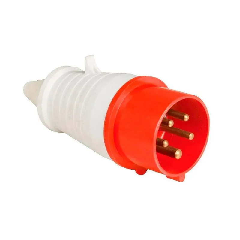 Plug Industrial 32A Vermelho 5 Polos Weg 380 - 440V - 6H - WEG