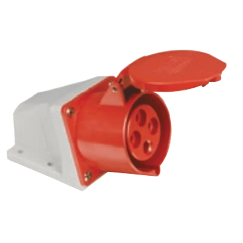 Tomada industrial de sobrepor 4 polos 32A 6H 440V Vermelho TSWD-32P4H6E53 Weg - WEG