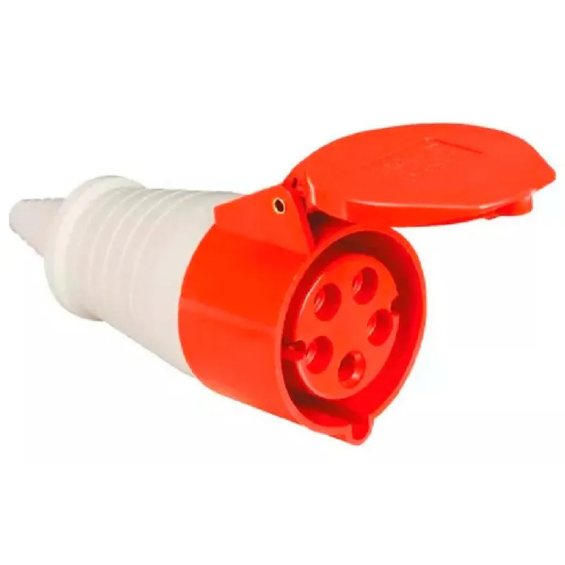 Conector Industrial 16A Vermelho 5 Polos Weg 380 - 440V - 6H - WEG