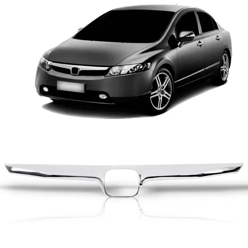 Friso Da Grade Radiador Honda Civic 2008 Cromado