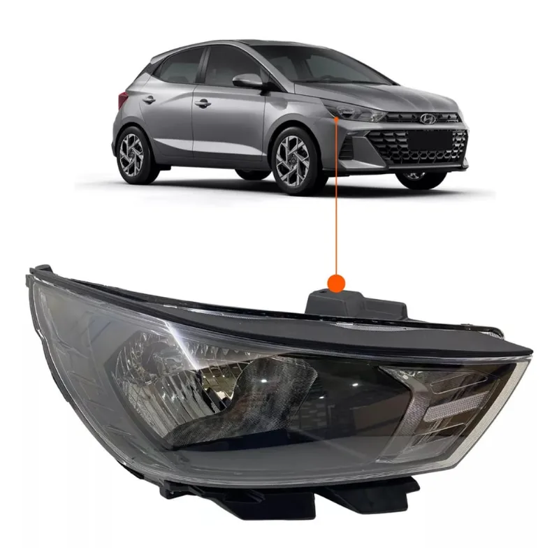 Farol Hb20 2023/2024 Sem Led Lado Direito Novo