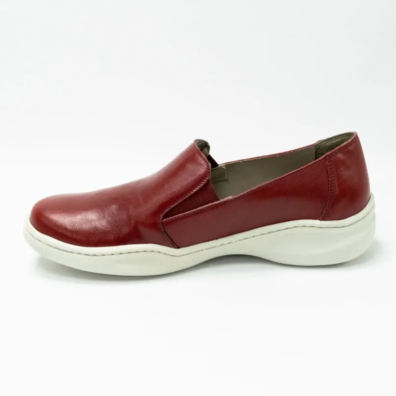 Tênis JGean EU0006 Joy Slip On em Couro Natural