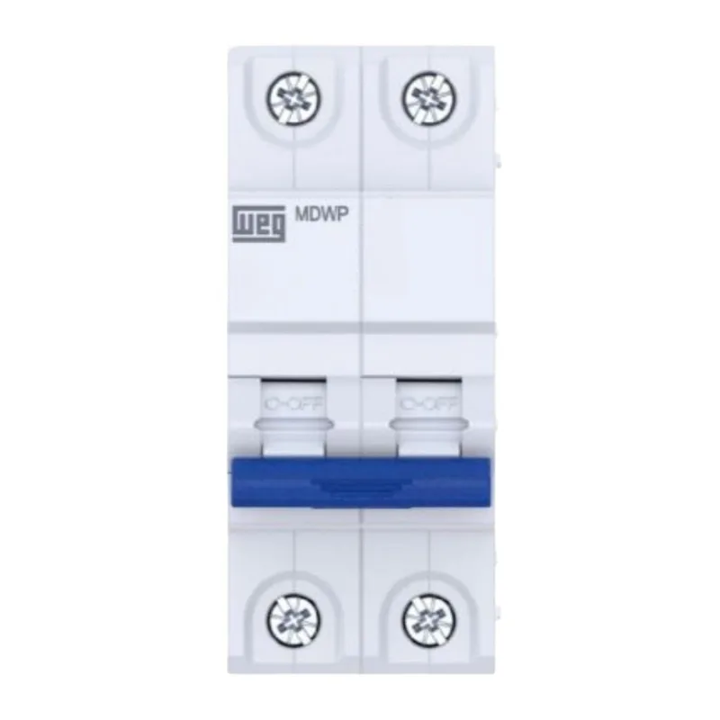 Mini Disjuntor Bipolar 50A Curva C Weg Mini Disjuntor Bipolar 50A MDW-P Curva C 3KA Weg - WEG