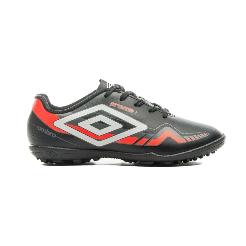 Chuteira Infanto-Juvenil Society Prisma + Jr Preto Branco Coral Umbro U07FB00146-120