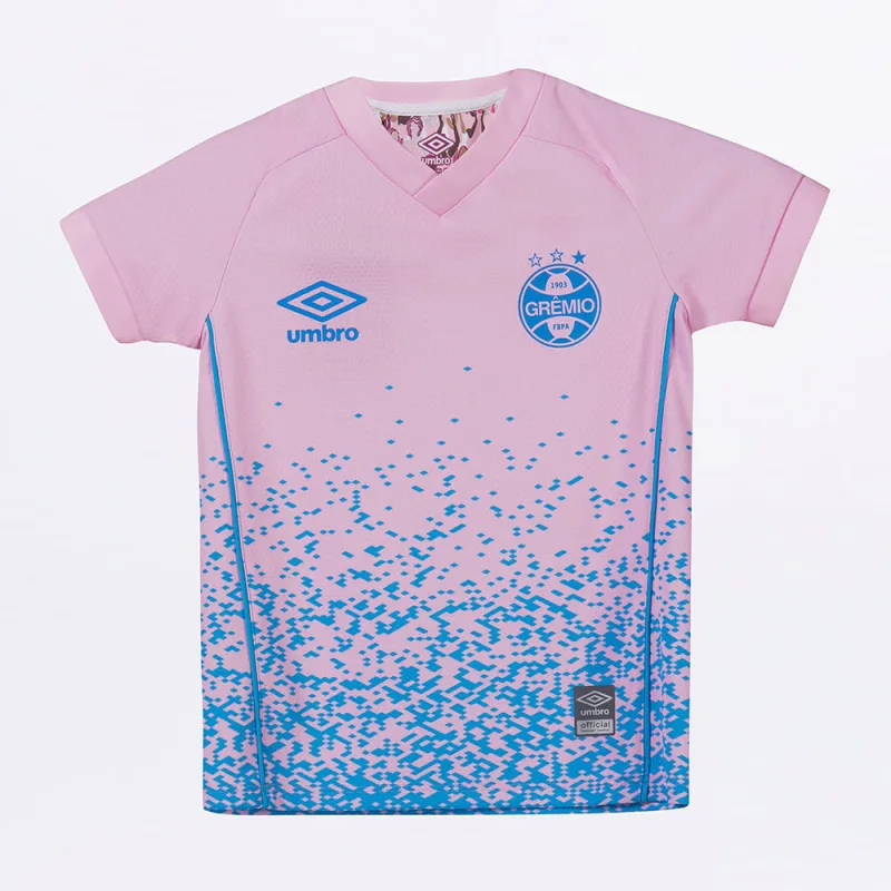 Camisa Infantil Umbro Grêmio Outubro Rosa 2021 - Umbro