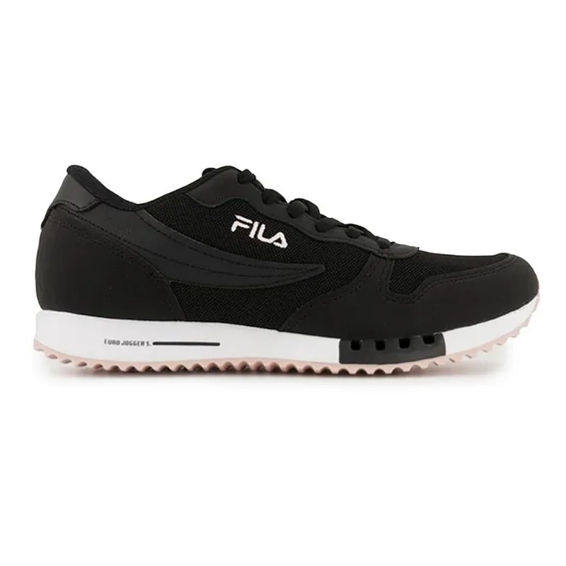 Tênis Fila Euro Jogger Sport Feminino Preto E Rosa